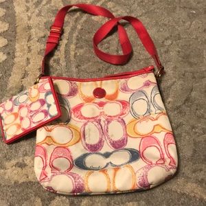 Coach bag and wallet set